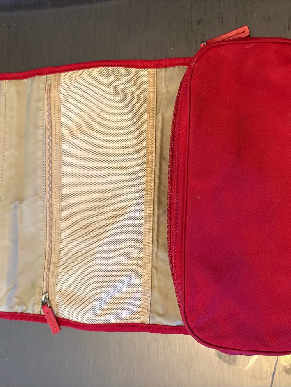 TUMI Red Travel Organizer Pouch - Picture 3 of 11